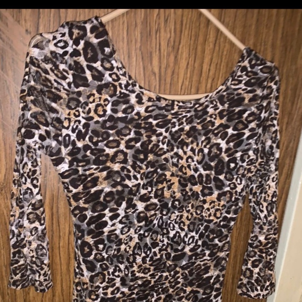 🐅 tiger print mini dress